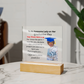 Printed Square Acrylic Plaque. Graduating Senior Gifts for Girls, Gifts for Him, Grad Gift for Her, Grad Gifts, Class of 2025, Graduate Gift