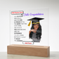 Personalize Printed Acrylic Plaque w/photo and name. Graduate Senior Gift, Graduation Gift for Her, Graduation Gift of 2025, Graduate Gift