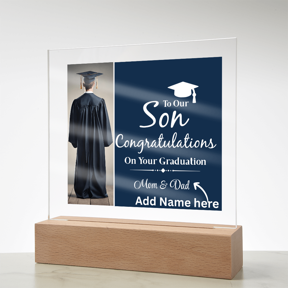 Personalize Printed Acrylic Plaque w/name. Graduate Senior Gift, Graduation Gift for Him, Graduation Gift of 2025, Graduate Gift