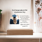On her graduation day. Printed Square Acrylic Plaque. Graduating Senior Gifts, Graduation Gift for Her, Graduation Gifts, Class of 2025