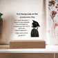 On her graduation day. Printed Square Acrylic Plaque. Graduating Senior Gifts, Graduation Gift for Her, Graduation Gifts, Class of 2025