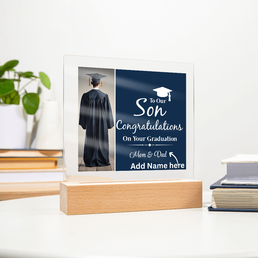 Personalize Printed Acrylic Plaque w/name. Graduate Senior Gift, Graduation Gift for Him, Graduation Gift of 2025, Graduate Gift
