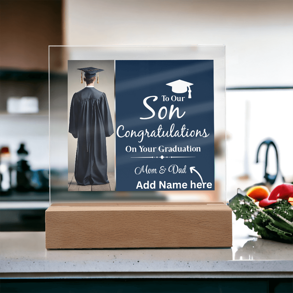Personalize Printed Acrylic Plaque w/name. Graduate Senior Gift, Graduation Gift for Him, Graduation Gift of 2025, Graduate Gift