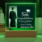 Personalize Printed Acrylic Plaque w/name. Graduate Senior Gift, Graduation Gift for Him, Graduation Gift of 2025, Graduate Gift