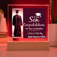 Personalize Printed Acrylic Plaque w/name. Graduate Senior Gift, Graduation Gift for Him, Graduation Gift of 2025, Graduate Gift