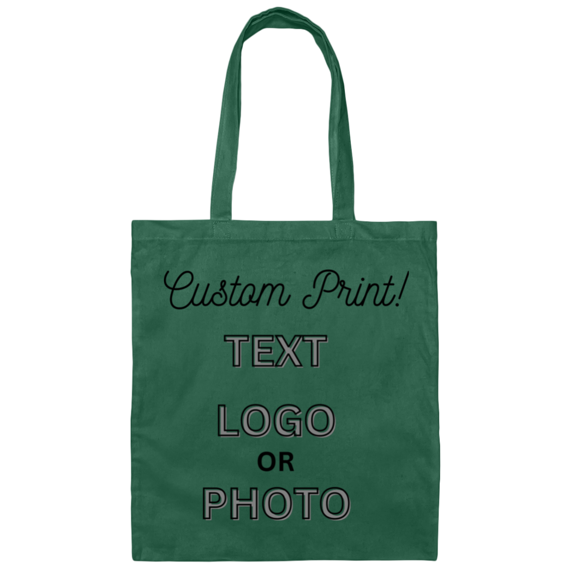 Custom Print Canvas Tote Bag