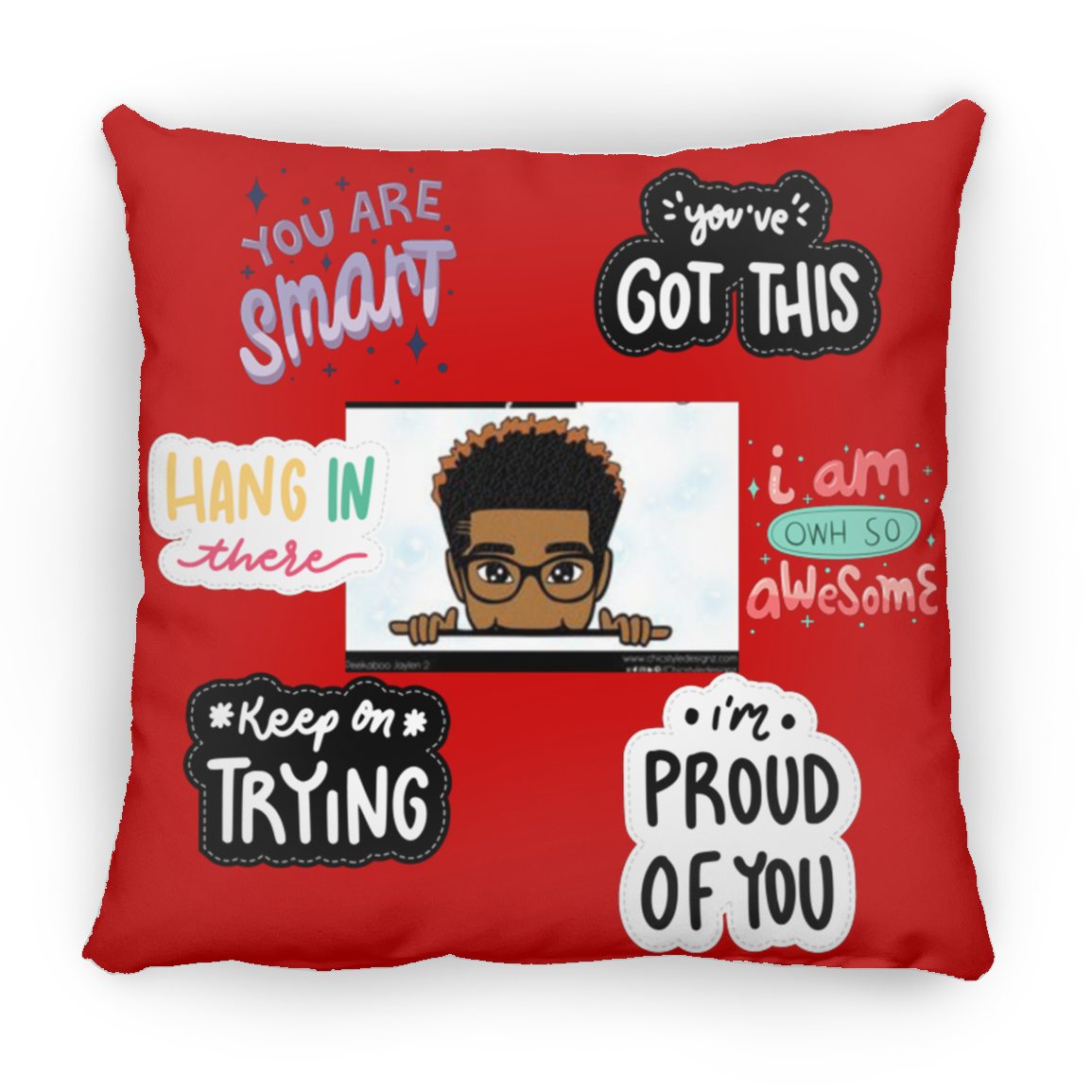 You Are Smart. You Got This. Large Square Pillow