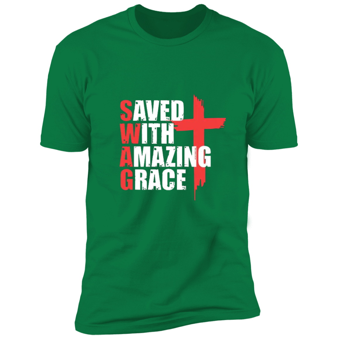 Saved With Amazing Grace Unisex Premium Short Sleeve Tee