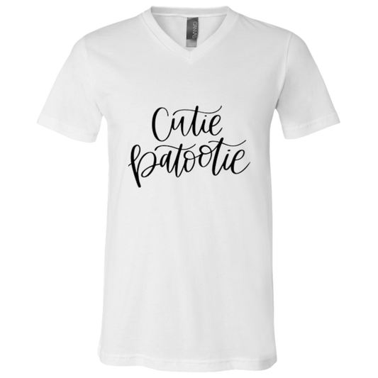 Cutie Boutootie Jersey SS V-Neck T-Shirt