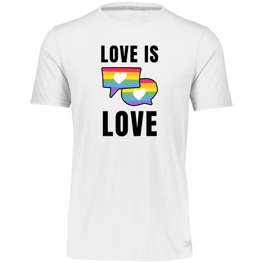 Women's Dri-Power Tee--Love is Love