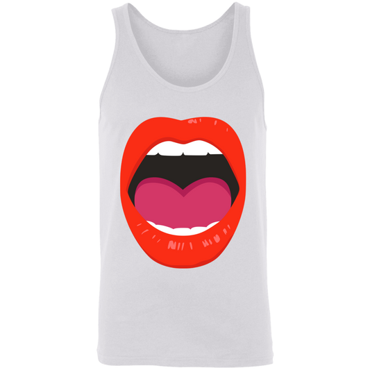 Red Lips Unisex Tank