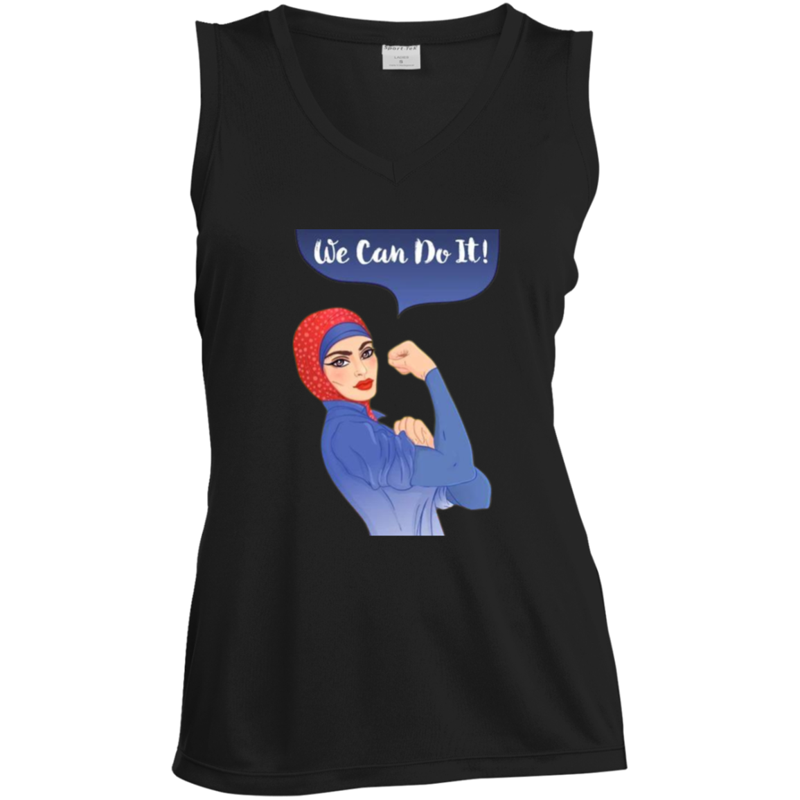 We Can Do It Ladies' Sleeveless V-Neck Performance Tee