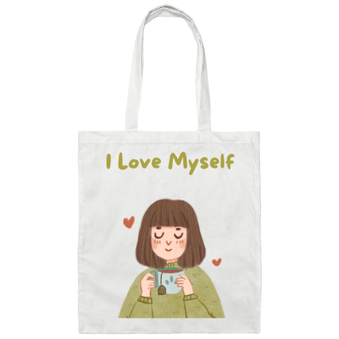 I Love Myself Canvas Tote Bag