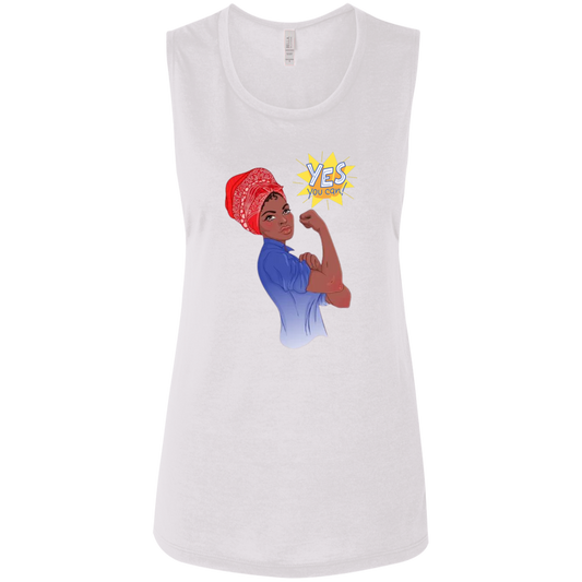 Yes, You Can Ladies' Flowy Muscle Tank