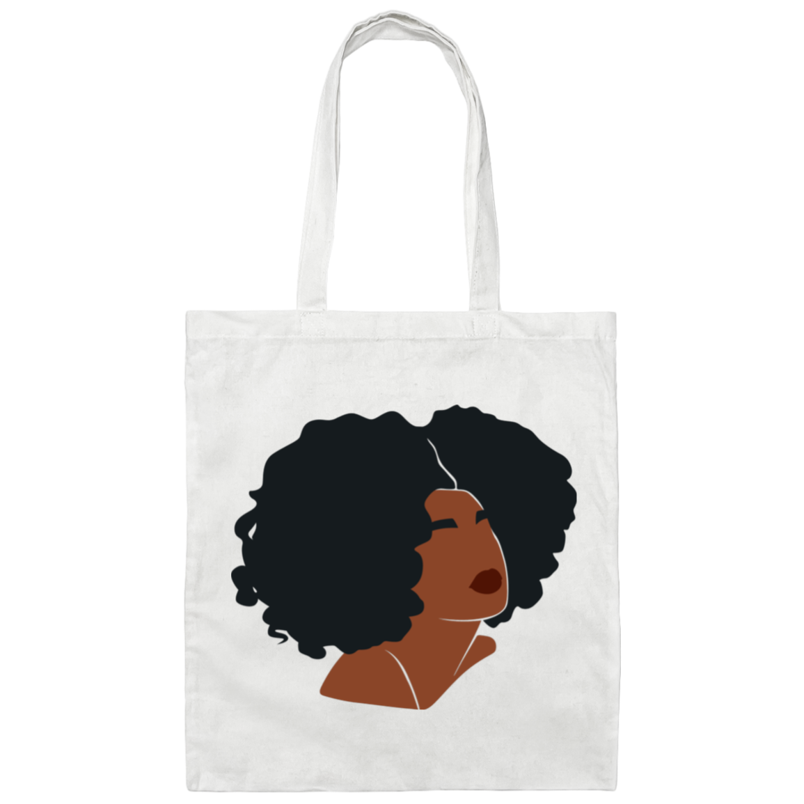 Black Woman Canvas Tote Bag