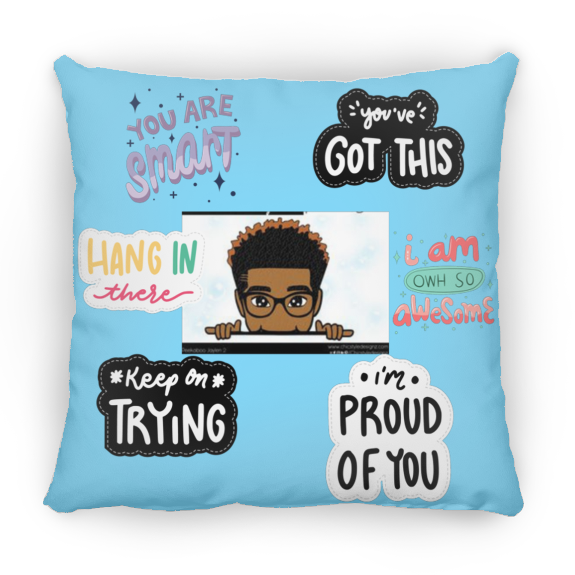 You Are Smart. You Got This. Large Square Pillow