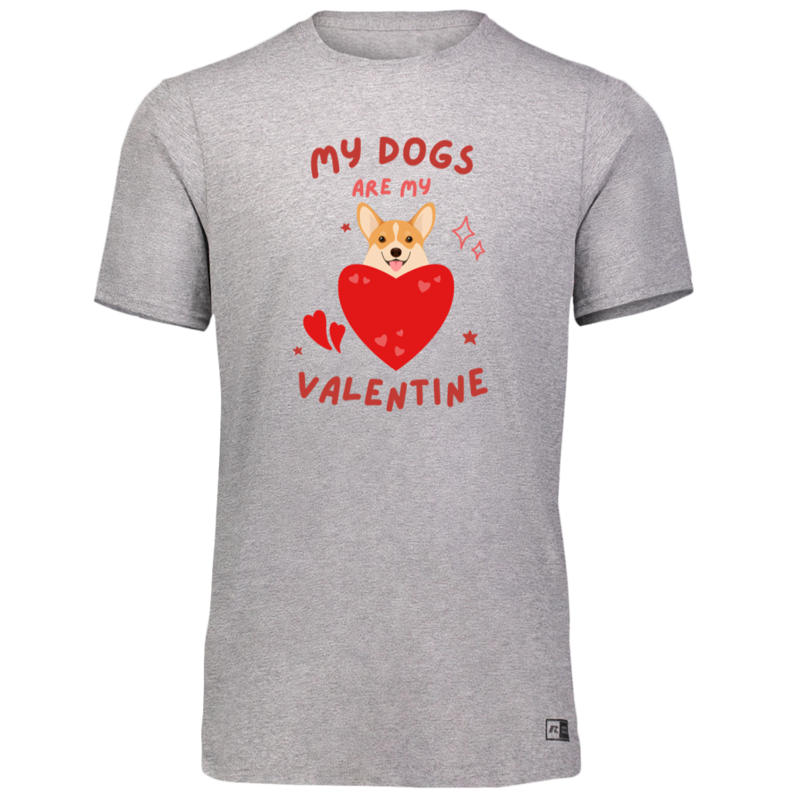 Women's Dri-Power Tee-- My Dogs Are My Valentine