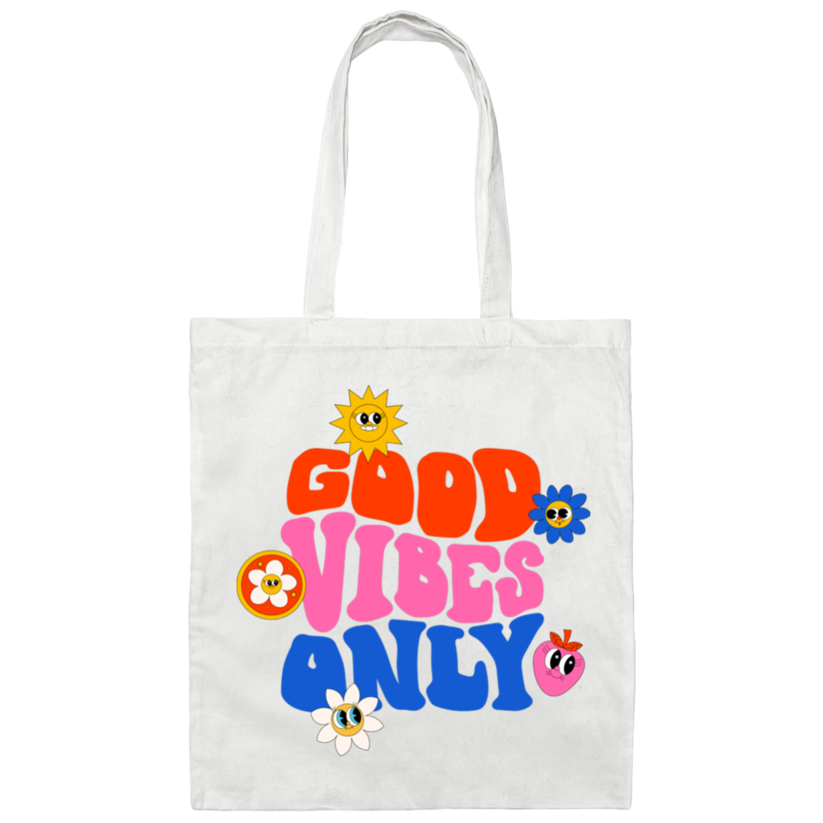 Good Vibes Only Canvas Tote Bag