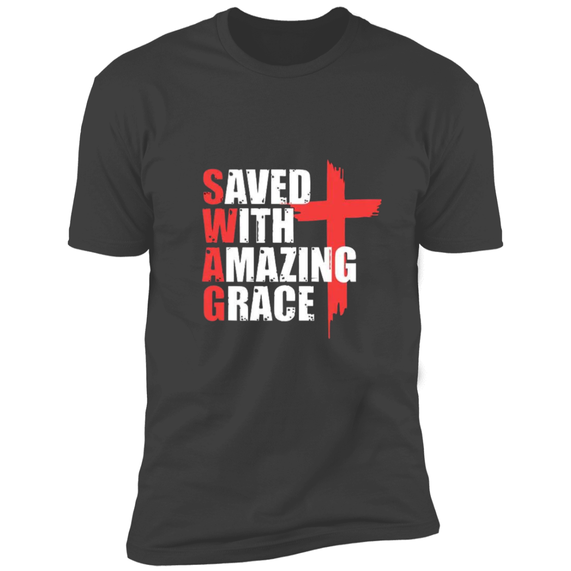 Saved With Amazing Grace Unisex Premium Short Sleeve Tee