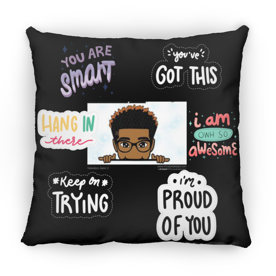 You Are Smart. You Got This. Large Square Pillow