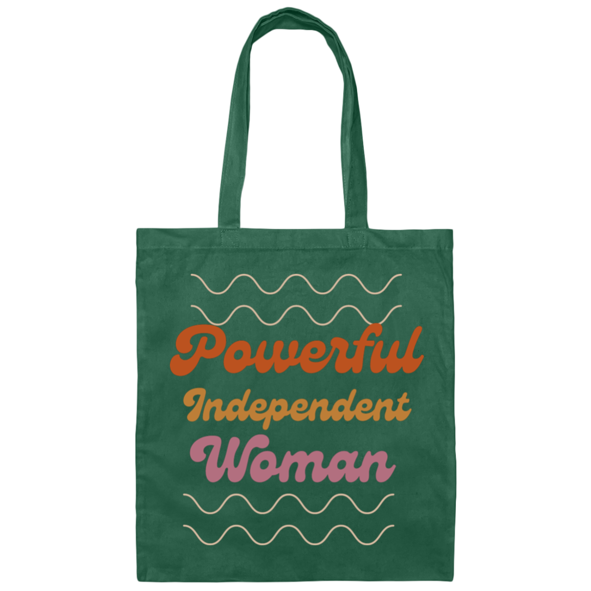 Powerful Independent Woman Canvas Tote Bag