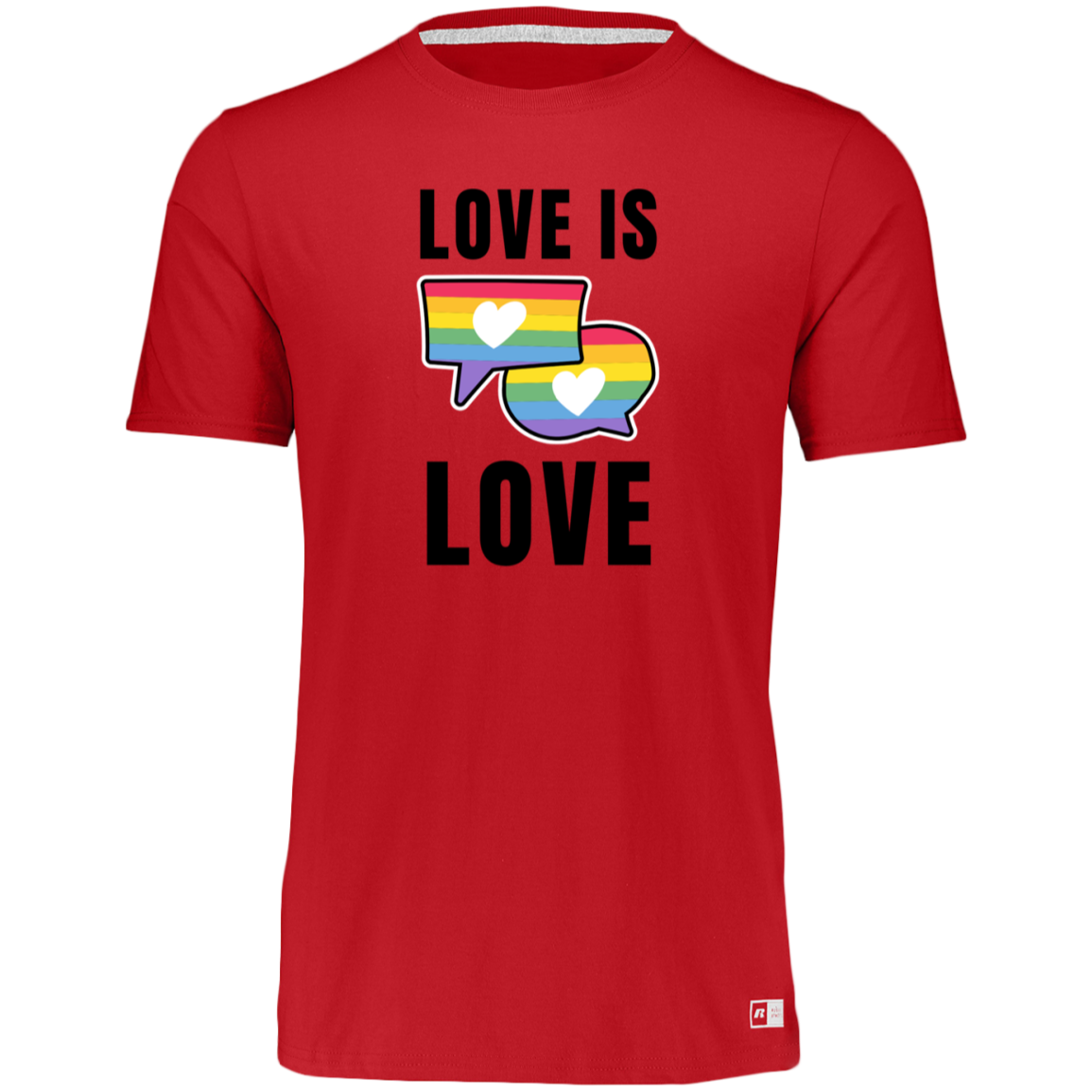 Women's Dri-Power Tee--Love is Love