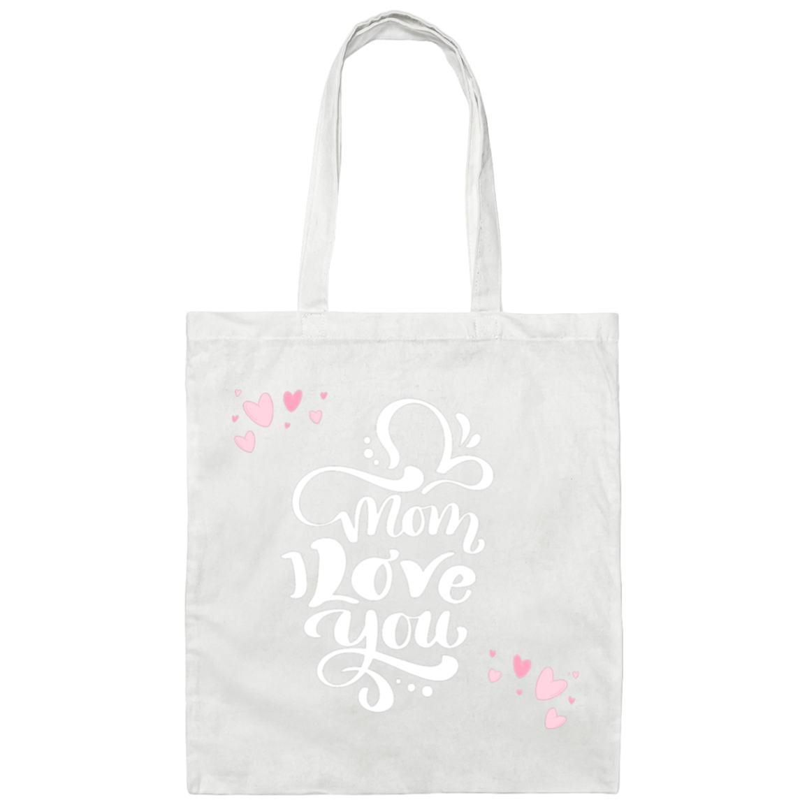 Lady Biker Canvas Tote Bag