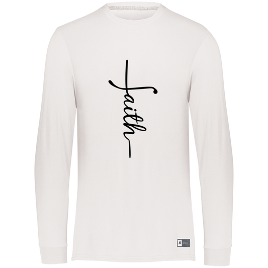 Faith Essential Dri-Power Long Sleeve Tee, Teacher Tee, Women's Shirt, Teacher Shirt, Unisex Fit