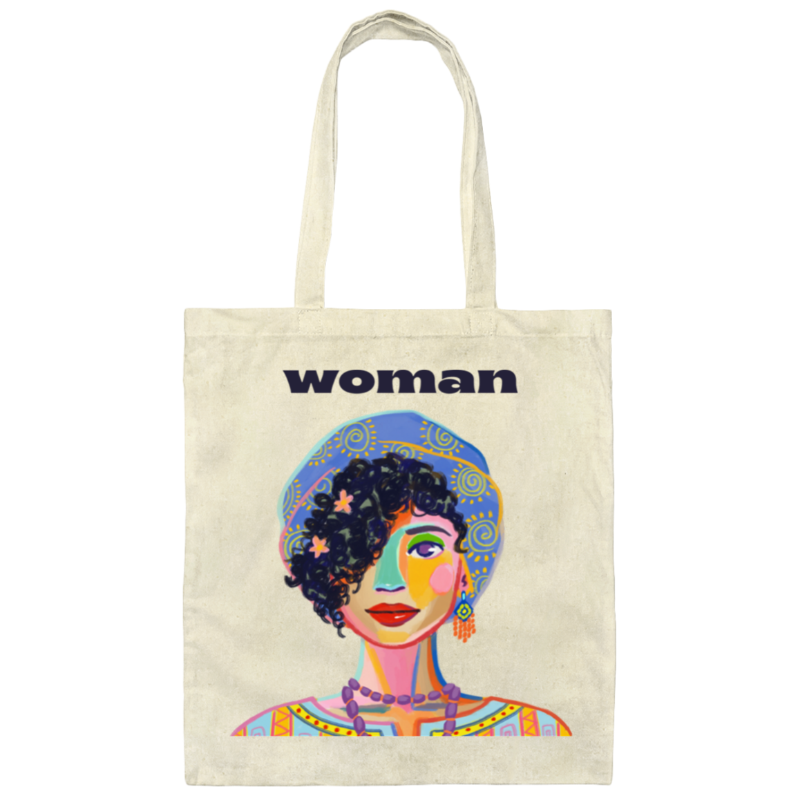 Woman Canvas Tote Bag