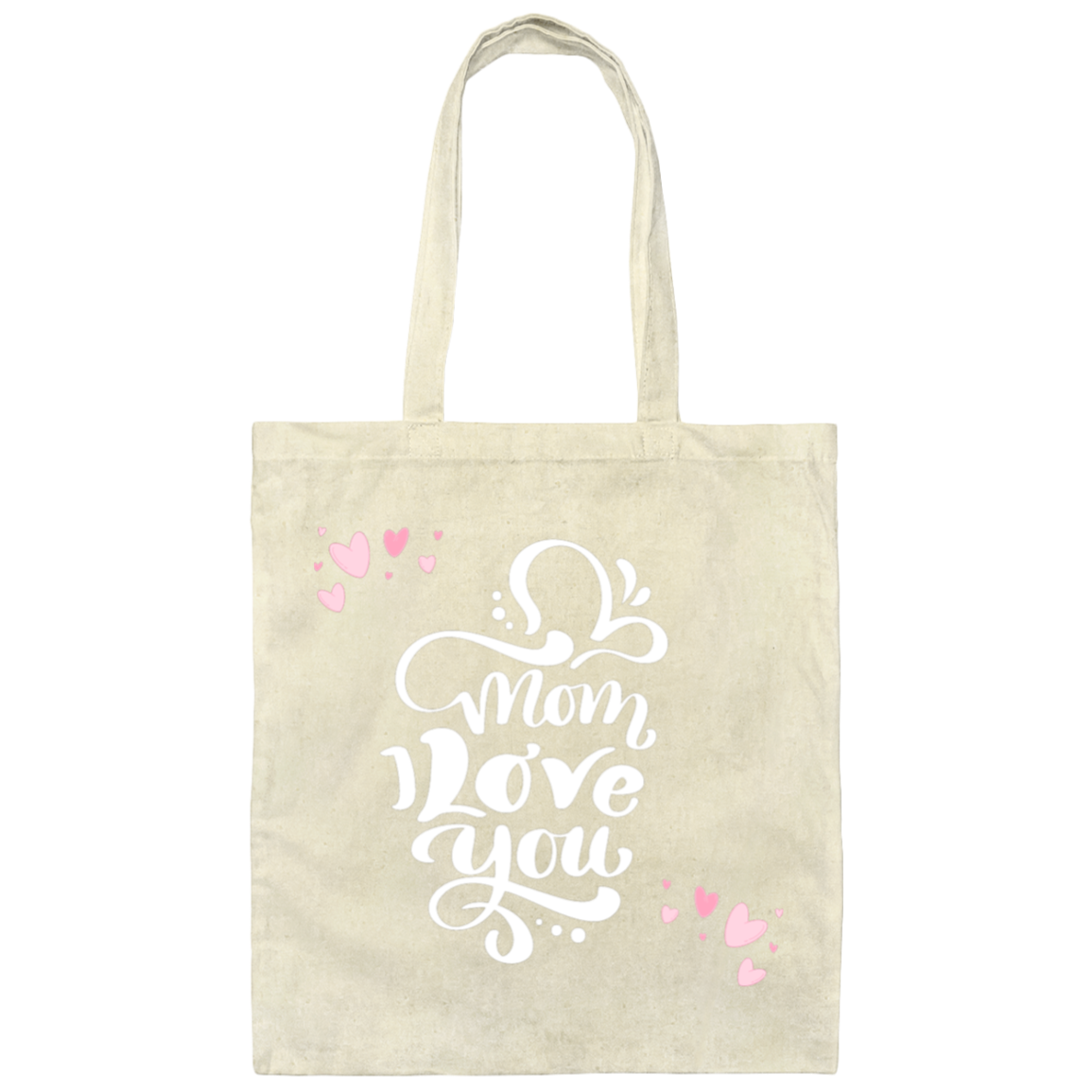 Lady Biker Canvas Tote Bag