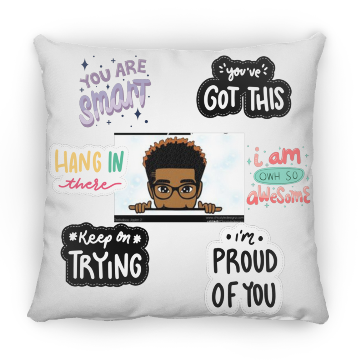 You Are Smart. You Got This. Large Square Pillow