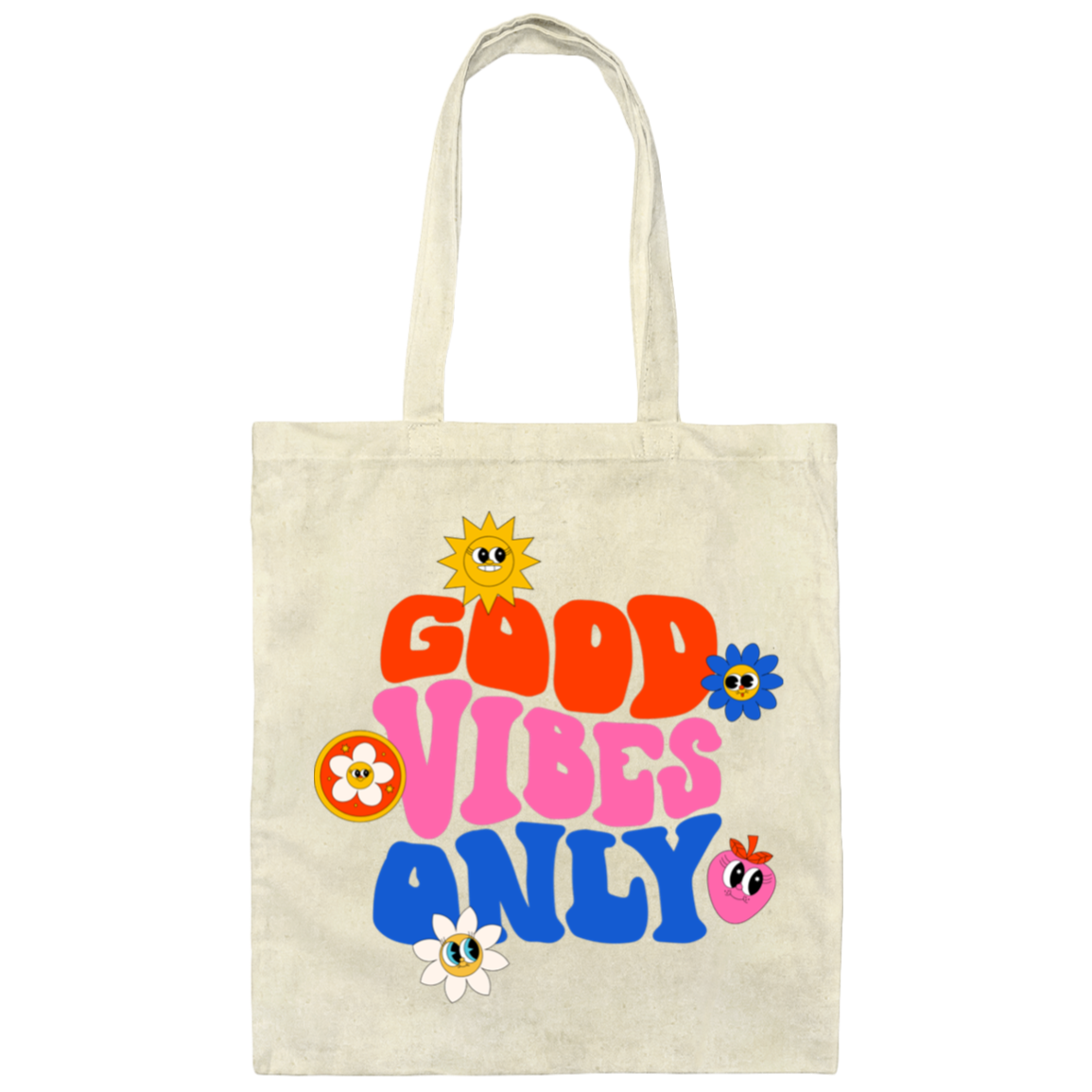 Good Vibes Only Canvas Tote Bag