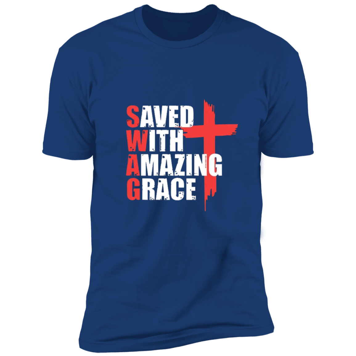 Saved With Amazing Grace Unisex Premium Short Sleeve Tee