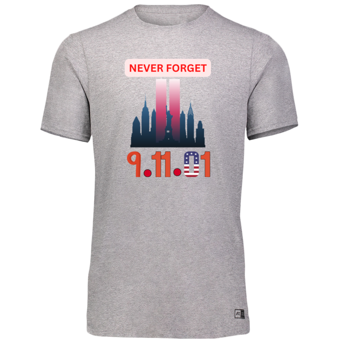 Unisex Dri-Power Tee--Never Forget 9-11-01