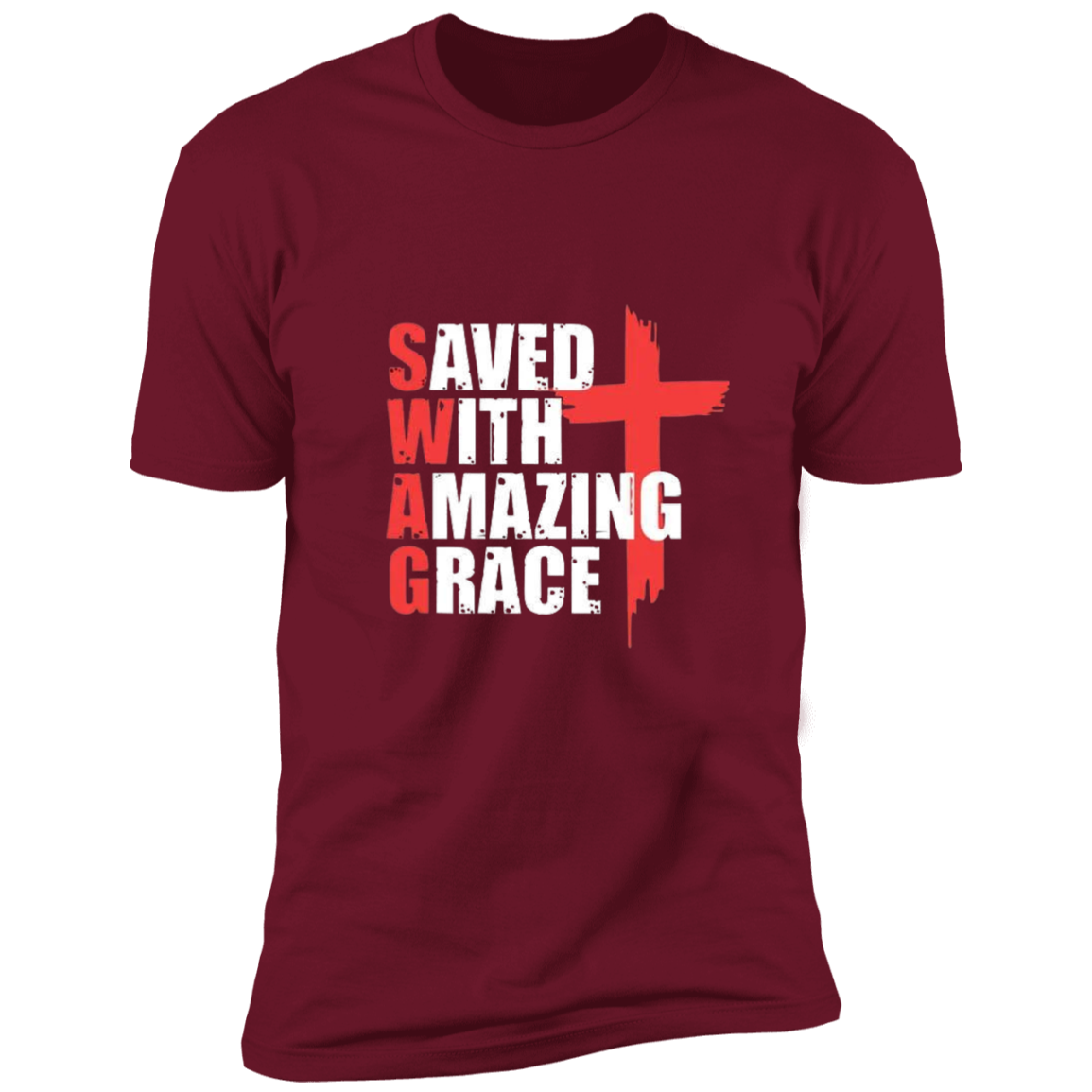 Saved With Amazing Grace Unisex Premium Short Sleeve Tee