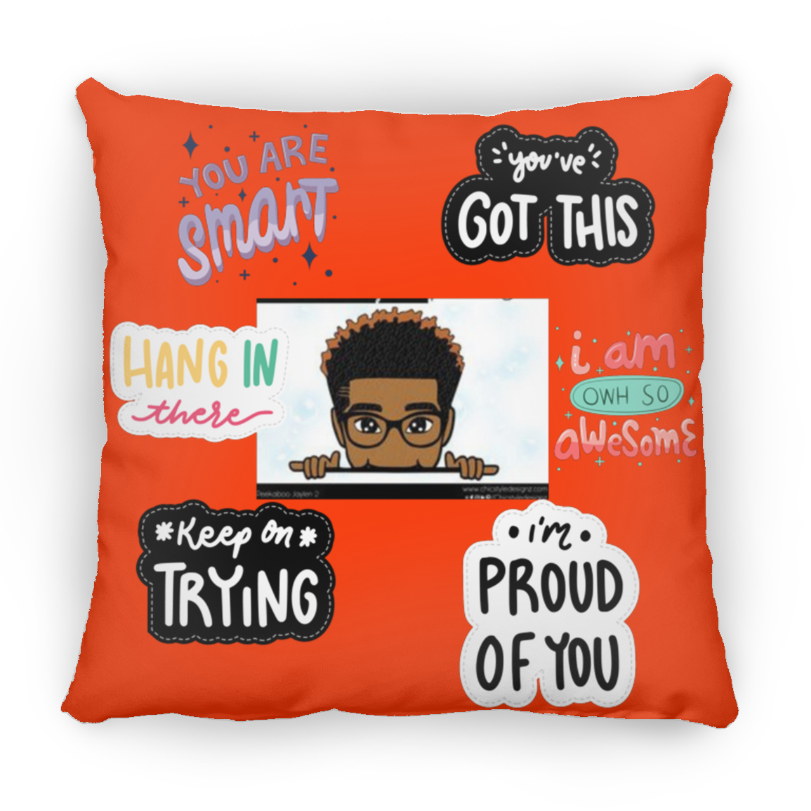 You Are Smart. You Got This. Large Square Pillow