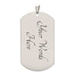 We Love You Dad--Dog Tag