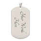 Proud Dad to Son Dog Tag - Always Remember to Stay Strong Stay Positive Dog Tag