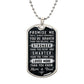 Promise Me .... From Mom and Dad--Dog Tag