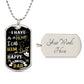 I Have a Hero I Call Him Dad Dog Tag