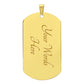 We Love You Dad--Dog Tag