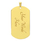 Proud Dad to Son Dog Tag - Always Remember to Stay Strong Stay Positive Dog Tag