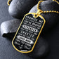 Promise Me .... From Mom and Dad--Dog Tag
