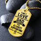 We Love You Dad--Dog Tag