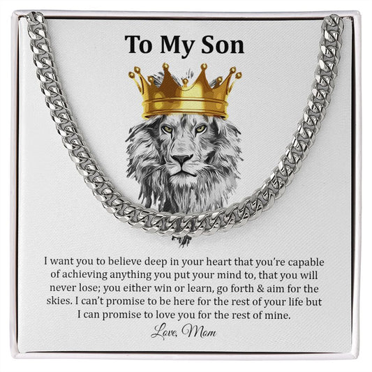 To My Son - Cuban Link Chain