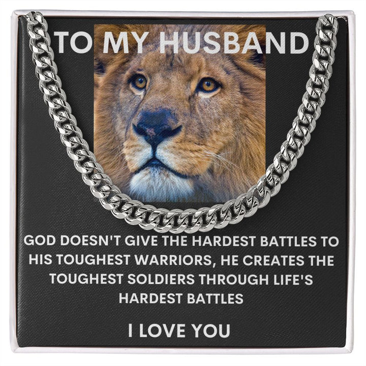 To My Husband Stunning Cuban Link Chain
