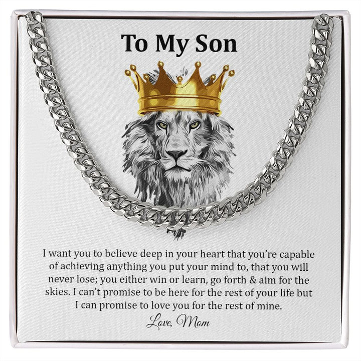 To My Son - Cuban Link Chain