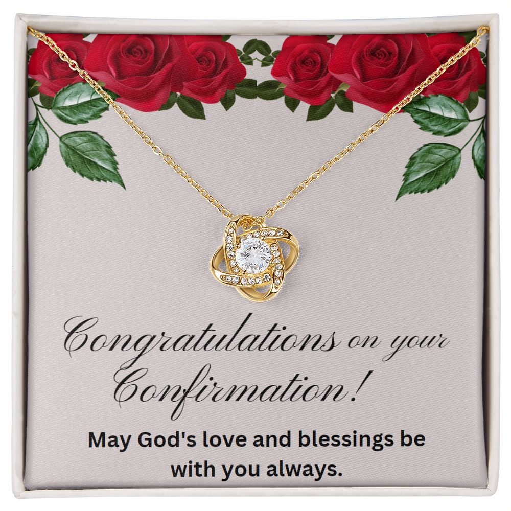 Love Knot Necklace (Yellow & White Gold Variants)