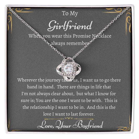 Love Knot Necklace. Representing an unbreakable bond between two souls, for that Special Someone. Great Valentine's Gift, Birthday Gift, Special Occasion.