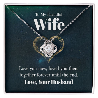 Love Knot Necklace. Wife Gift, Mother's Day Gift, Wife Necklace, Mother's Day Gift From Soulmate, Mother’s Day Gift From Spouse, Wife Birthday Gift, Soulmate Birthday Gift, Just Because Gift to Wife, Birthday Gift, Anniversary Gift